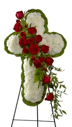 Floral Cross Easel -A local Pittsburgh florist for flowers in Pittsburgh. PA