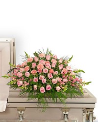 Forever Adored Casket Spray -A local Pittsburgh florist for flowers in Pittsburgh. PA